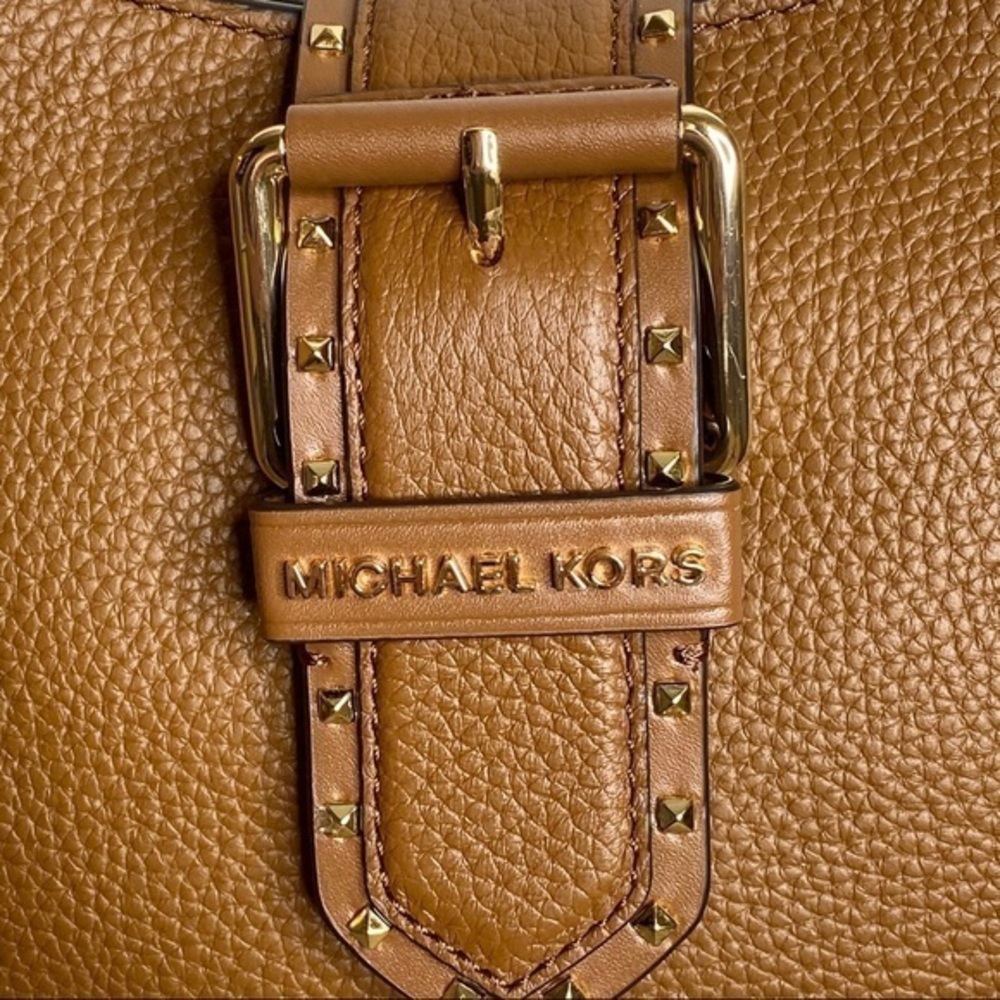 MICHAEL KORS Brown Leather Shoulder Handbag NWT - Picture 10 of 13